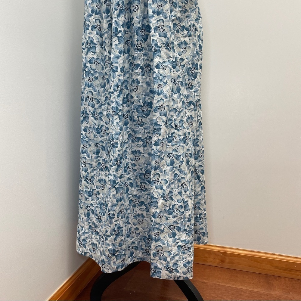 NEW! The Great.- The Gallery Dress Light Sky Pressed Floral Size S Blue - Picture 10 of 16
